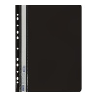 Папка-швидкозшивач із перфорацією, А4, 120/160 мкм, чорний, 6 шт.