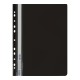 Папка-швидкозшивач із перфорацією, А4, 120/160 мкм, чорний, 6 шт.