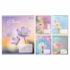 А5/12 кос. 1B Tender Flowers, зошит учнівський шкільний, ціна за 25 шт. //