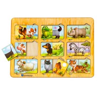 Пазл-сортер Дивовижні звірята Ubee ПСД162