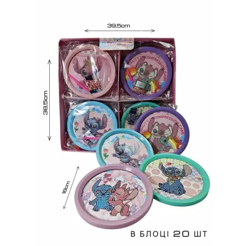 Алмазная мозаика Стич, 18 см, YK668 (в ассортименте)