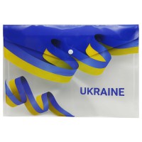 Папка-кнопка А4+, 18 мкм, Україна, 23.5x33 см, 4 шт. в упаковці (В асортименті)