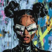 Набір для розпису по номерах Таємне бажання, Ideyka, 40x40 см, КНО8631