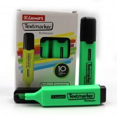 Текстовыделитель "Luxor" "Textmarker" 1-4,5мм зелен. ціна за 12 шт.//
