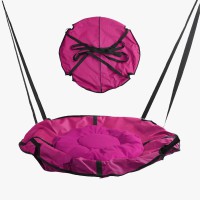 Гойдалка-гамак, рожевий, діаметр 90 см
