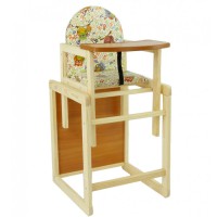 Стільчик для годування із маленькою спинкою Сова, ТМ Мася, 45x43x96 см