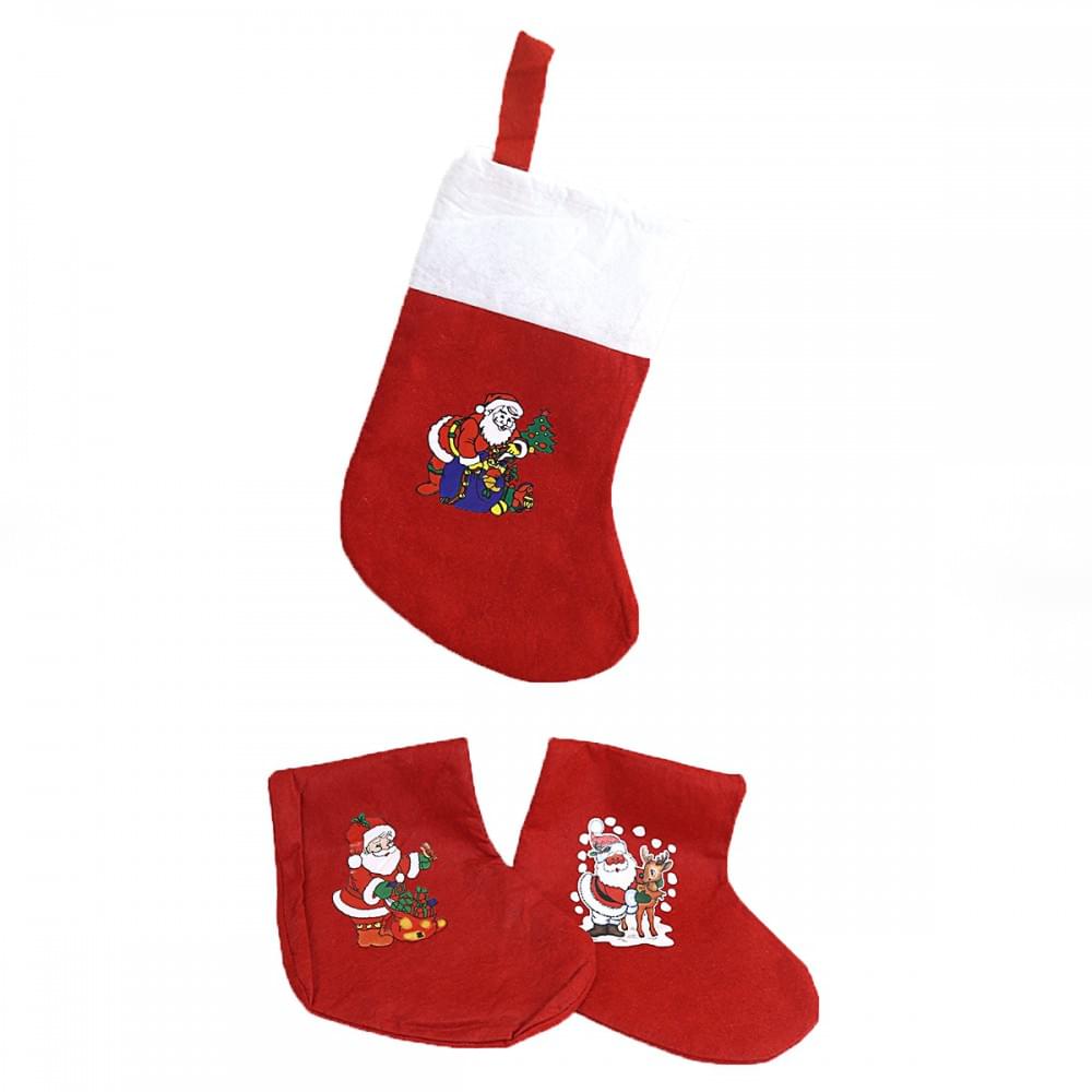 Носок новогодн."Дед мороз" 24*38см, 12шт/этик.