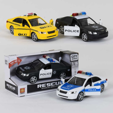 Автомобіль Поліція, WY560A/WY560B/560C, музичний, світлові ефекти (В асортименті)