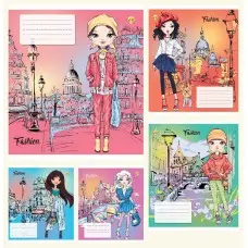 Тетради ученические 24 листа клетка Тверда ТЕ31301 Fashion, 20 шт. в упаковке