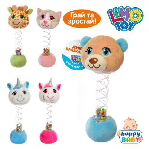 Брязкальце тварина, 20 см, плюш (В асортименті)