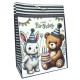 Набір подарункових пакетів Поздоровлення з Днем Народження, 29.5x40x20 см, 6 шт. в упаковці, 9668-2