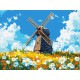 Картина за номерами Млин посеред поля Ideyka 30×40 см КНО6399