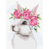 Картина за номерами Білий зайчик 30×40 см КНО4257