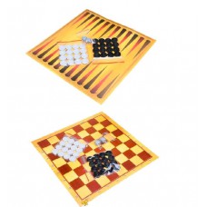 Набір 3в1 шашки коробка сег.