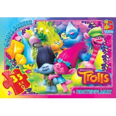Пазли тм "g-toys" із серії "тролі", 35 ел tr0075