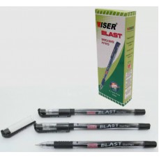 Ручка масляна wiser "blast" 0,7 мм з грипом чорна ua 12 шт.(в упаковці)