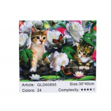 Алмазна мозаїка за номерами 30*40 "кошенята" 60895_bgld