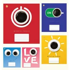 Тетради ученические 48 листов клетка Тверда Кава, 10 шт. в упаковке