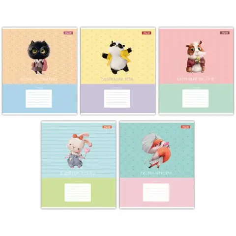 Зошити учнівські 18 аркушів лінія 1B Brush story, 25 шт. в упаковці