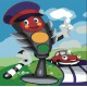 Набір для розпису по номерах Веселий світлофор, Strateg, з лаком, 30x30 см, ES035