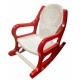 Крісло-гойдалка дитяче, червоне