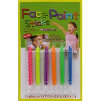 Фарба-олівець для гриму із держателем, 6 кольорів