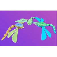 3D Іграшка Бабка, 18 см, рухає крилами