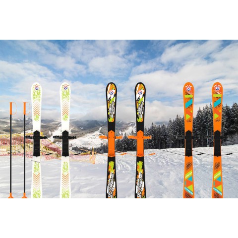 Лижі дитячі з палицями ТехноК 9260