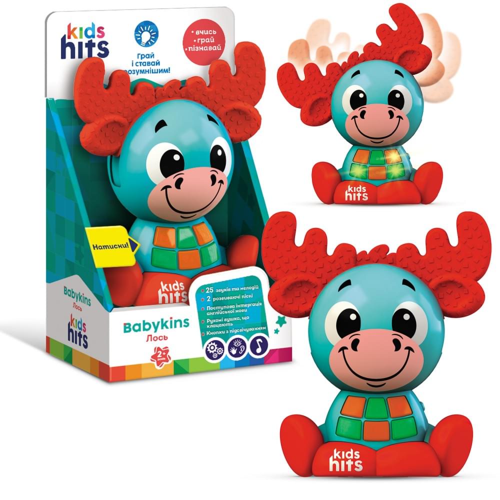 Музична іграшка Чарівні звірята "Лось", кор.13.2*21*8 см KH10/001