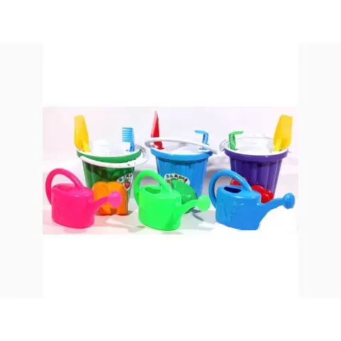 Пісочний набір Відро велике №3 + лійка велика Бамсик, 27x24x24 см