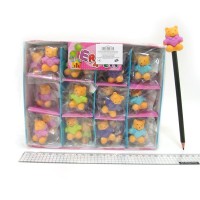 Ластик на олівець Мишка, 3.5 см, 36 шт. (В асортименті)