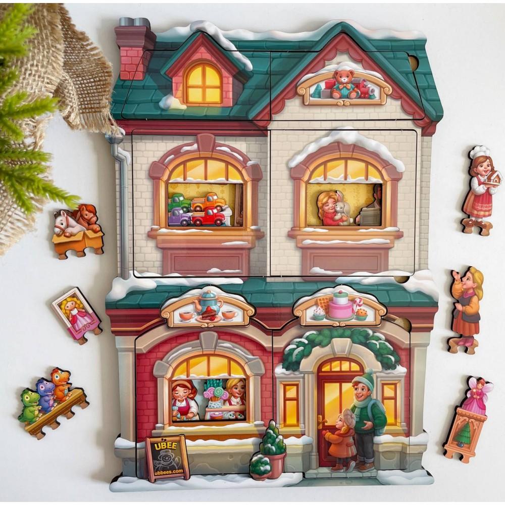 Фігурний пазл "Крамниця іграшок", 37 ел. 22*32 см