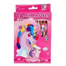 Пастель масляная Единороги, 18 цветов