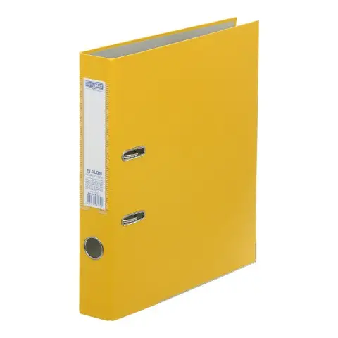 Реєстратор односторонній Etalon, А4, 50 мм, збірний, жовтий