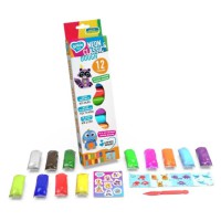 Набір для ліплення з тістом, 12 кольорів Neon and Classic, TM Lovin