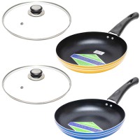 Сковорода з кришкою антипригарна 24×4,5 см 367-3