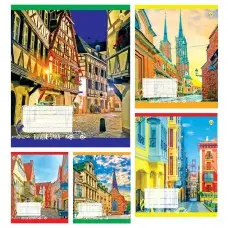 Тетради ученические 24 листа клетка Тверда Місто, 20 шт. в упаковке