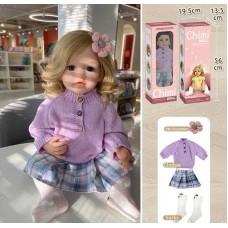Лялька реборн "Chimi Doll" - 56 см, із щільної гуми, волосся-високотемпературна перука, в кор./12/