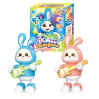 Зайчик Співайчик WToys озвучення українською пісні підсвічування рухає ручками танцює (в асортименті) 80244