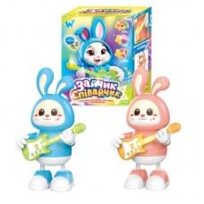 Зайчик Співайчик "WToys", 2 види, ОЗВУЧ. УКР. МОВОЮ, пісні, підсвічування, рухає ручками, танцює, 2 режими, в кор, МІКС /60/