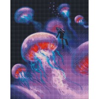 Набір з алмазною мозаїкою Досліджуючи океан, 40x50 см