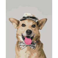 Набір для розпису по номерах Містер пес, 40x50 см, BS52551