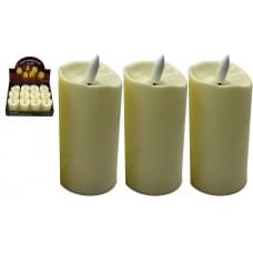 Свічка декор.світлодіодна LED 11*5см (пластик) в/в (40*12), ціна за 12 шт. //