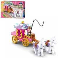 Конструктор дитячий SLUBAN Карета з кіньми, M38-B0872, 139 деталей, фігурки персонажів