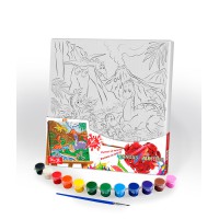 Розпис на полотні Динозаври 31×31 см PX-05-04