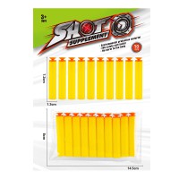 Поролонові снаряди W816-70, 10 шт., 8x14.5 см