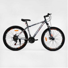 Велосипед спортивний corso "quantum" 27. 5" дюймів рама алюмінієва 17'', обладнання shimano 21 швидкість, зібрання на 75%