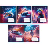 Зошити учнівські 60 аркушів клітинка Yes Space fusion, 10 шт. в упаковці
