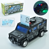 Військова машина-скарбничка, 26 см, музика, світло, YJ388-60