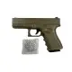 Страйкбольний пістолет Galaxy Glock, метал, пісочний, вага 560 г, G39D